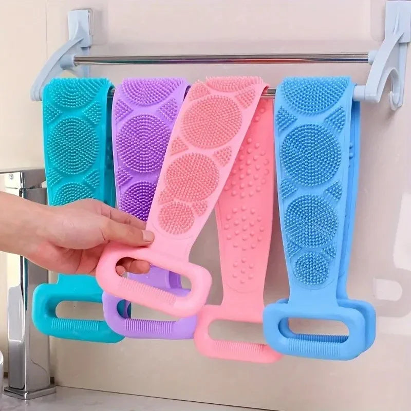 Spa like Cleaning Silicone Body Scrubber – Exfoliating Back Massage
