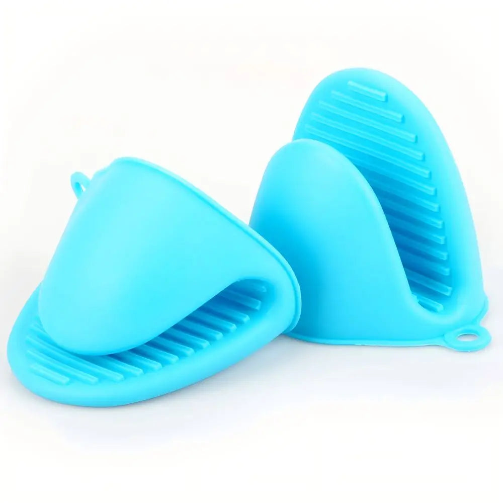 Heat Resistant Silicone Hand Clips - Insulated & Non Slip for Hot Utensils