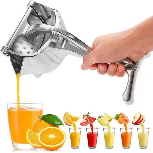 Sturdy Aluminium Hand Press Juicer - Portable Manual Press for Home, Kitchen and Bar.
