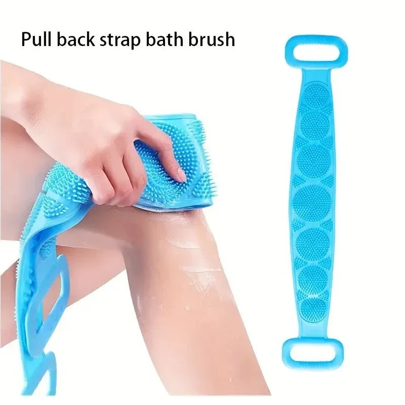 Spa like Cleaning Silicone Body Scrubber – Exfoliating Back Massage