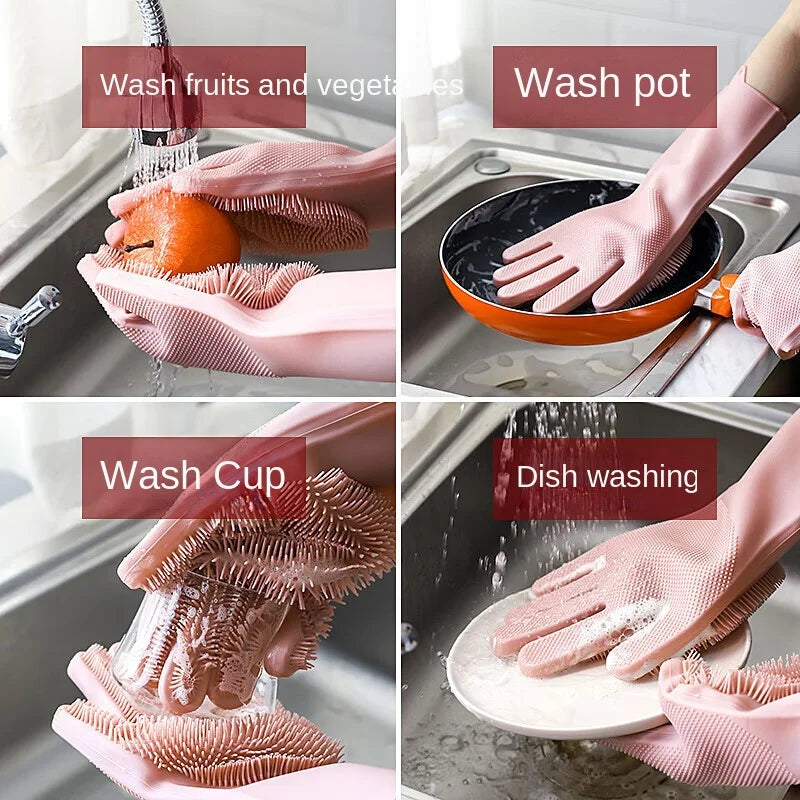 Durable Silicone Gloves – Waterproof Reusable All Purpose Grip