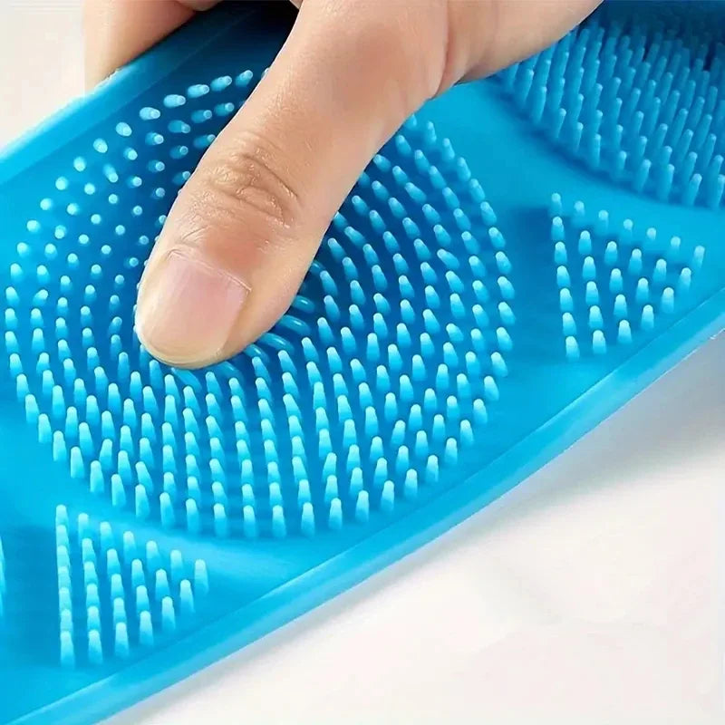 Spa like Cleaning Silicone Body Scrubber – Exfoliating Back Massage