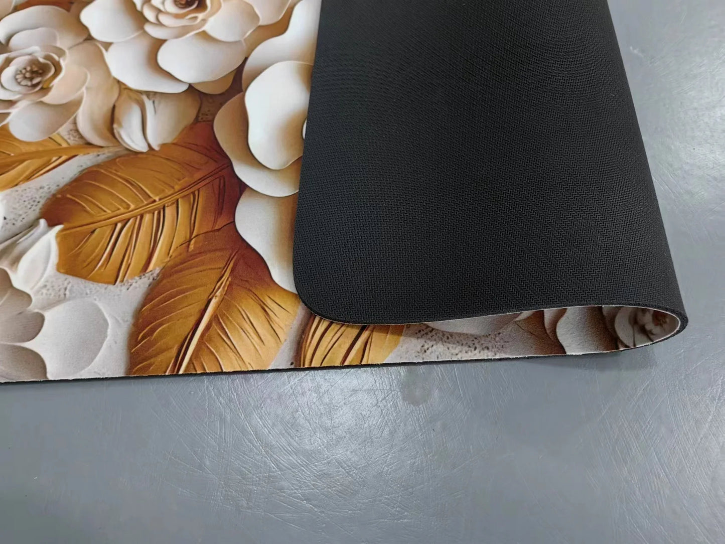 3D Flower Anti Skid Floor Mat – Quick Dry & Soft Cushion