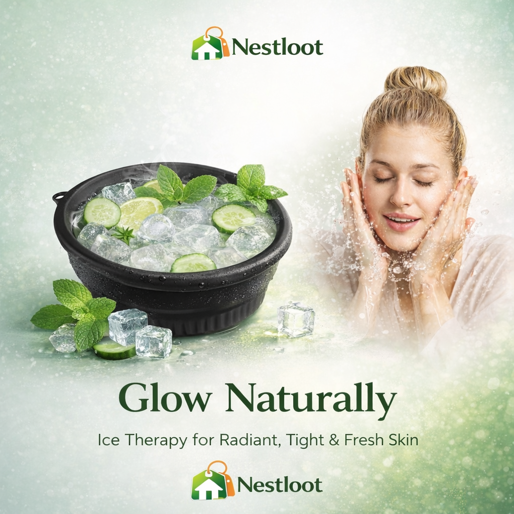 Face Ice Bowl with built in ice Tray – Skin Tightening & Acne Relief
