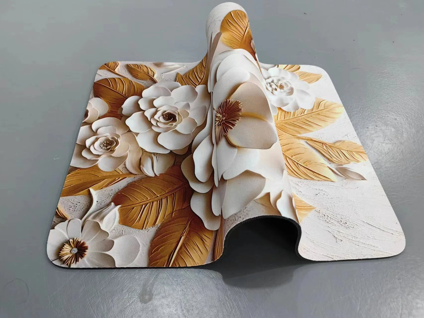 3D Flower Anti Skid Floor Mat – Quick Dry & Soft Cushion
