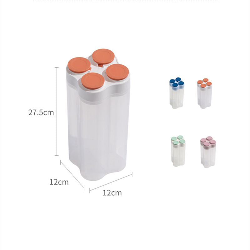 Space Saving Airtight Kitchen Container – 4 in 1 (2500ml) Storage & BPA Free