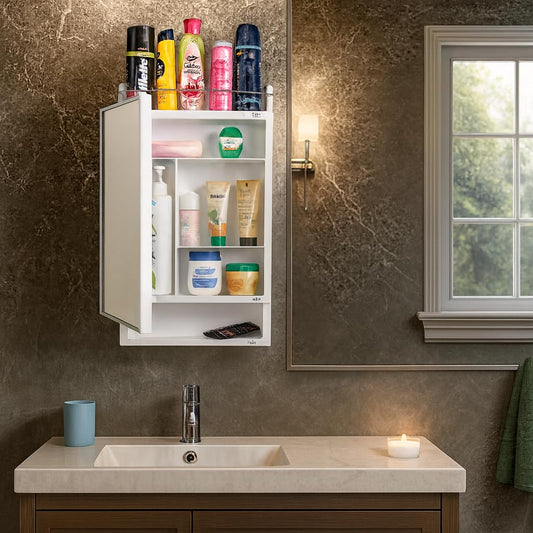 Premium Wall Mounted Mirror Cabinet - Multipurpose Storage