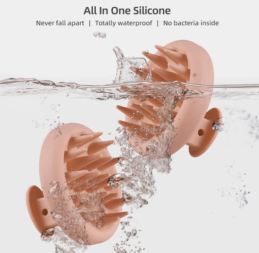 Soft Silicone Scalp/Head Massager – Spa like Deep Cleaning & Stress Relief