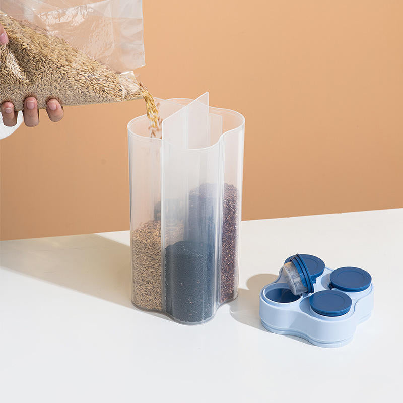 Space Saving Airtight Kitchen Container – 4 in 1 (2500ml) Storage & BPA Free