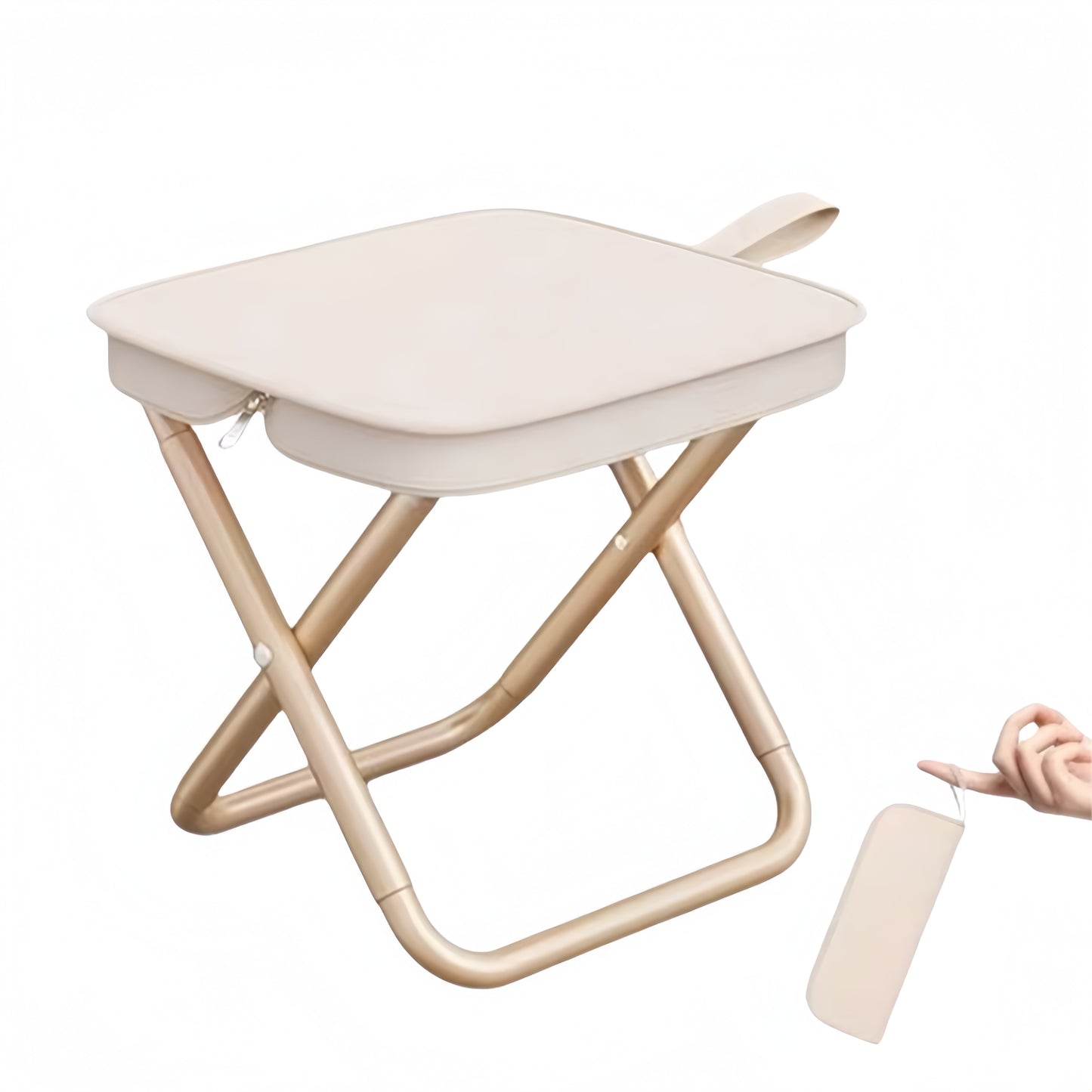 Foldable Handbag Camping Stool – Compact Travel Chair & Portable