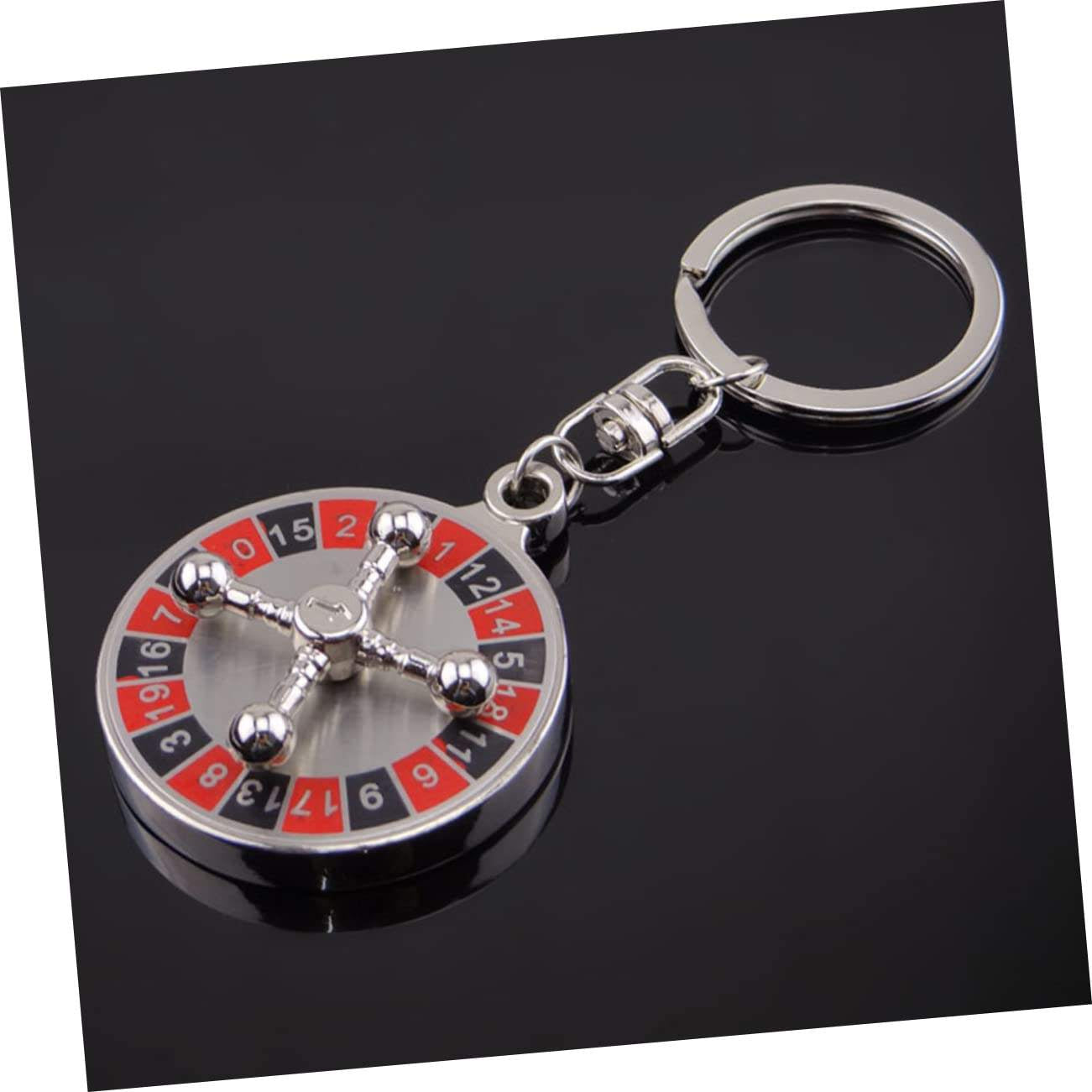 Rotating Compass Keychain – Casino & Aircraft Metal Key Ring