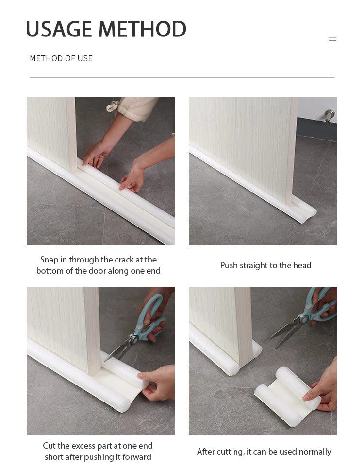 Door Bottom Seal – Energy Saving, Soundproof & Dust Proof(40 Inches, Pack of 5)