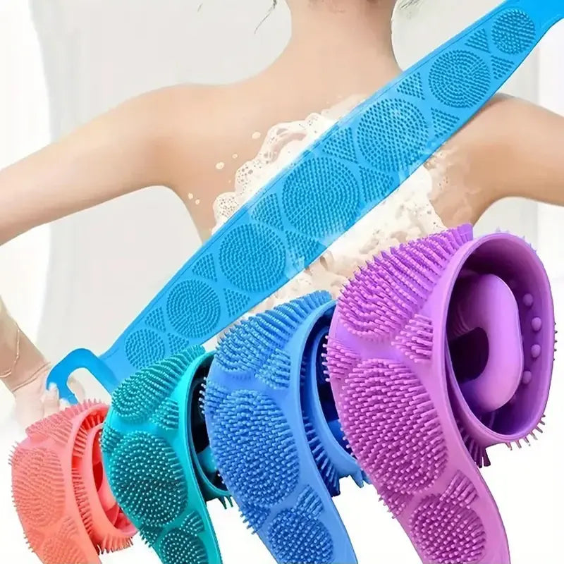 Spa like Cleaning Silicone Body Scrubber – Exfoliating Back Massage