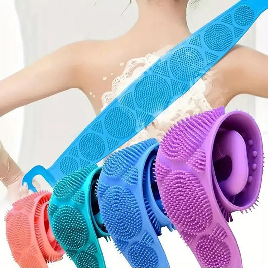 Spa like Cleaning Silicone Body Scrubber – Exfoliating Back Massage
