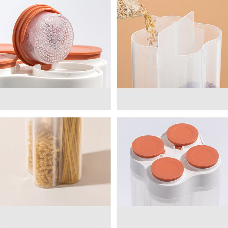 Space Saving Airtight Kitchen Container – 4 in 1 (2500ml) Storage & BPA Free